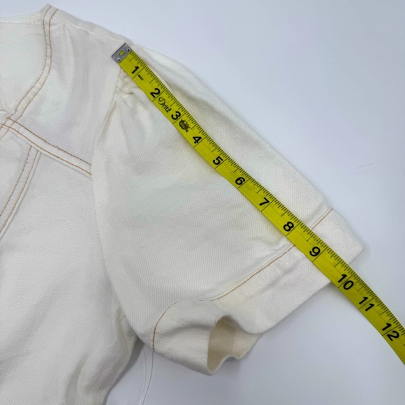 Pilcro and the Letterpress Women’s White Button-Front Mini Dress 8 Anthropologie - Picture 11 of 16